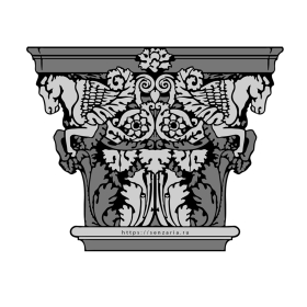 Трафарет - Капитель Кавалерия Трафарет - Капитель Кавалерия